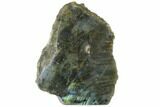 Tall, Single Side Polished Labradorite - Madagascar #126451-1